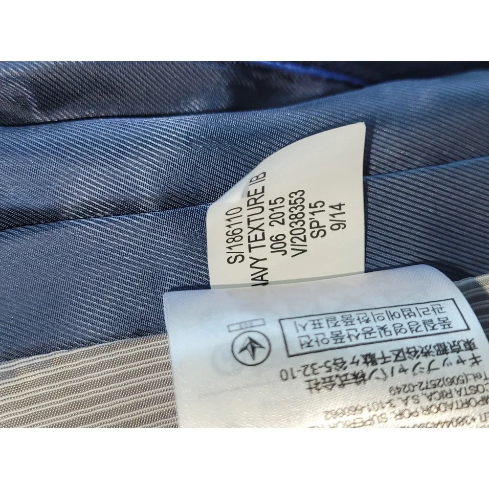 BANANA REPUBLIC 38S Blue Blazer Jacket Tailored Fit Cotton 2 Button